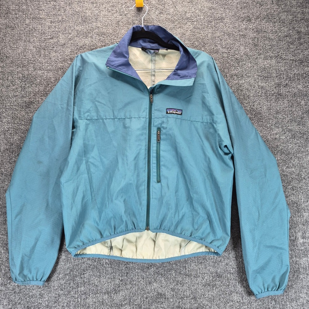 Patagonia Windbreaker Jacket Lightweight Ripstop Vintage S Blue Womens
